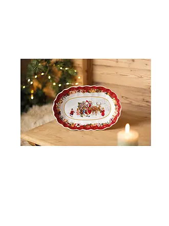 VILLEROY & BOCH | Toy's Fantasy Schale oval groß, Santa & Kinder 29x19cmx5,5cm | 